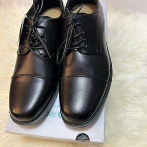 Men’s Black Dress Shoes Oxfords 8 M Croft & Barrow Lace Up Leather Round Toe New